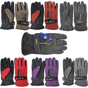 Women's Felt Lined Ski Winter Gloves, Multiple Colors, One Size 10" Long